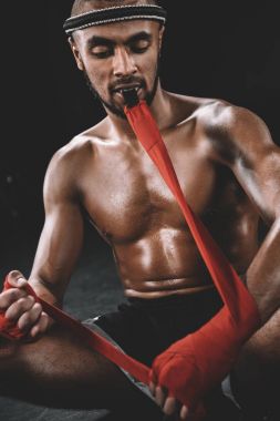 Muay thai boksör 