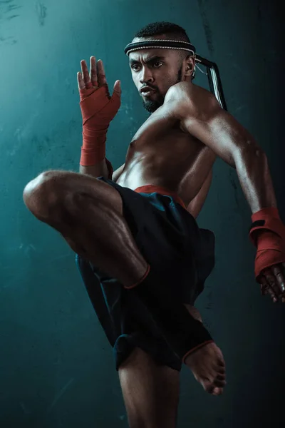 Muay Thai Kämpfer — Stockfoto