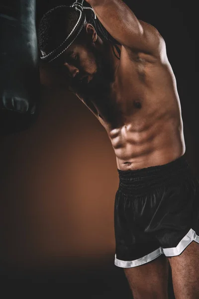 Entrenamiento de atleta Muay Thai — Foto de Stock