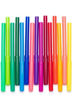 Colorful felt tip pens  clipart