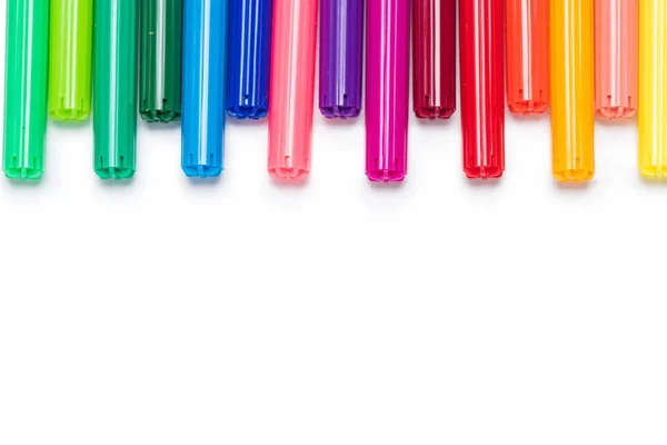 Penne colorate feltro punta — Foto Stock