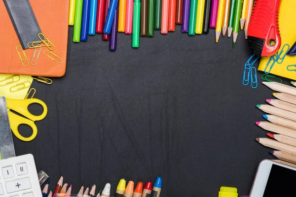 Kolorowy szkolnych i biurowych — Zdjęcie stockowe