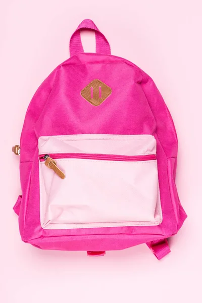 Bolso escolar rosa de niño —  Fotos de Stock