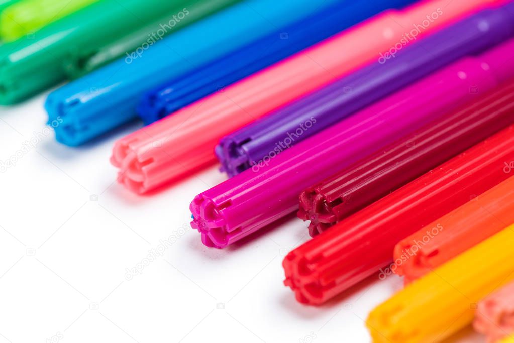 Colorful felt tip pens 