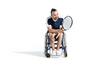 Tekerlekli sandalye tenis oyuncusu 