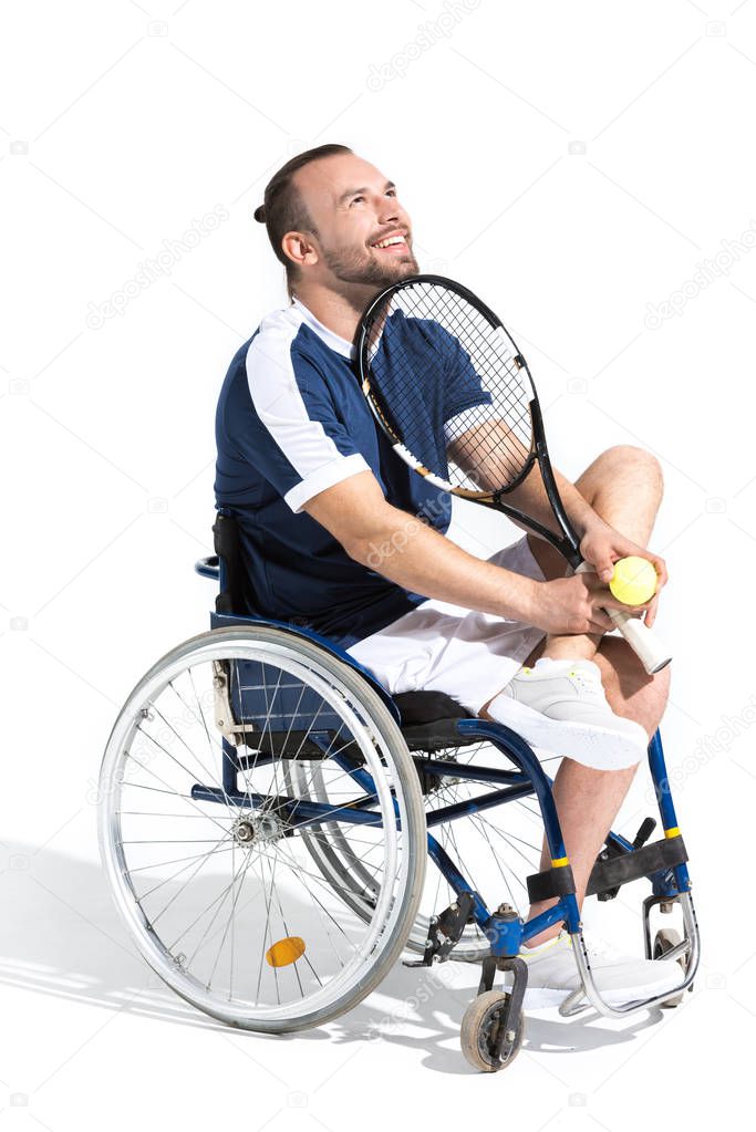 Tennis player in wheelchair 