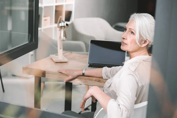 Retrato de empresária sênior — Fotografia de Stock