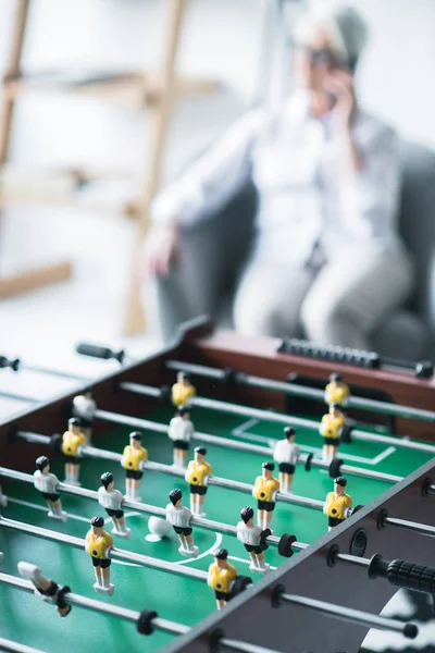 Close-up foosball in office — Free Stock Photo