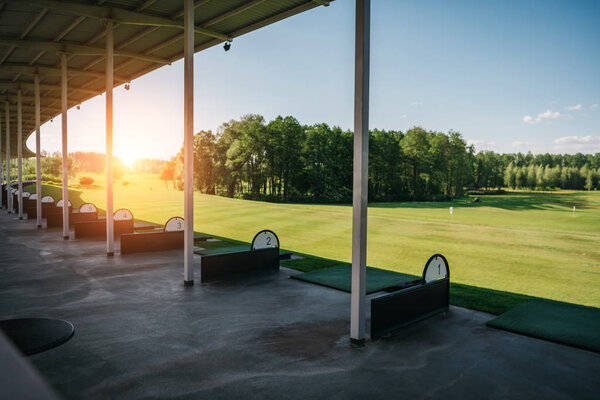 empty golf course