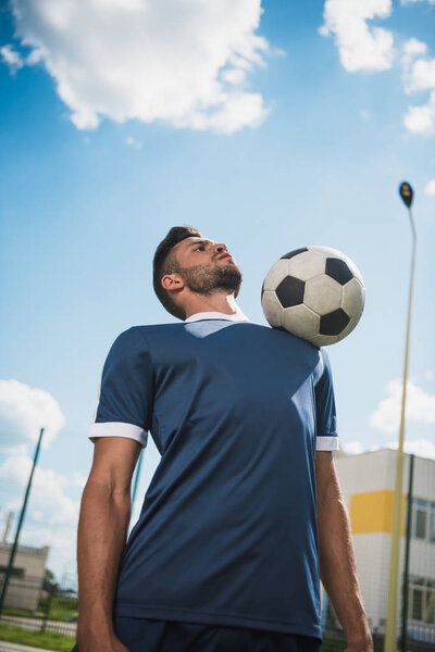 soccer player with ball