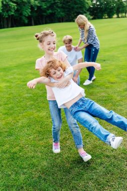 Park 'taki mutlu aile