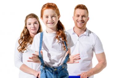 kızıl saçlı aile