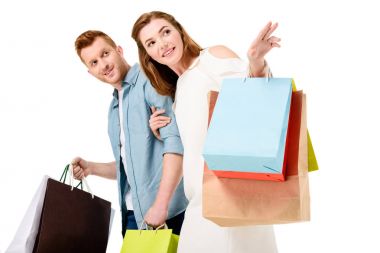Çift holding alışveriş torbaları