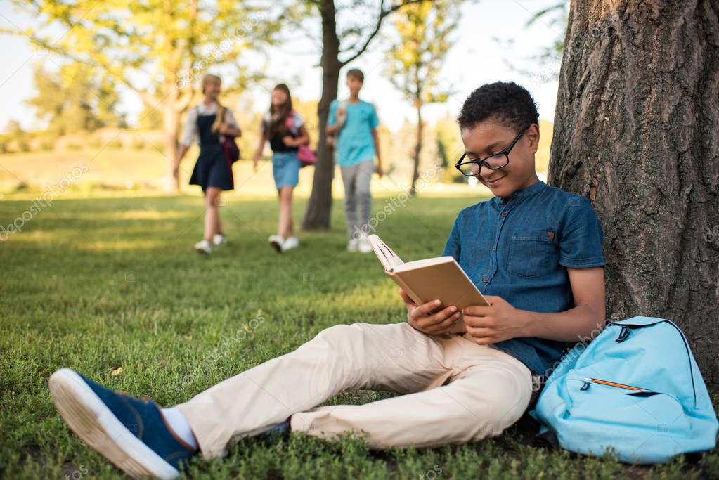 Glasses licking students outdoor