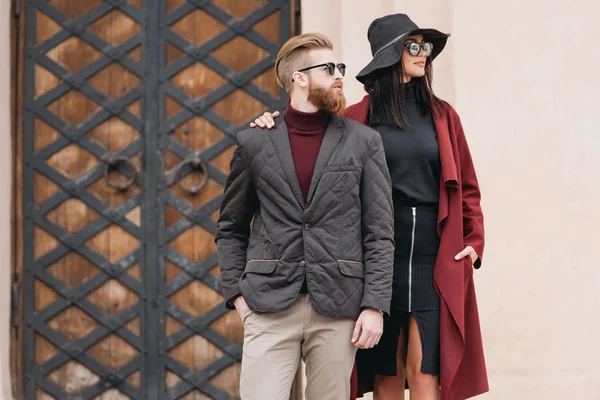 Young stylish couple — Stock Photo, Image