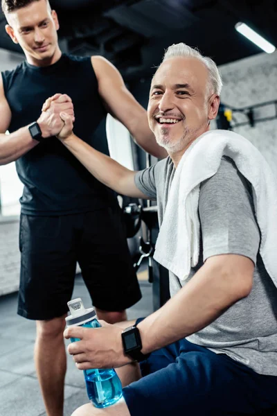 Sporters in sportcentrum — Stockfoto