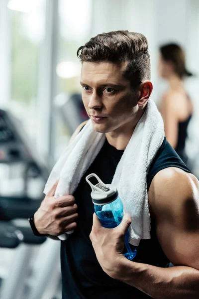 Sportsman resting after training — Stock Photo, Image