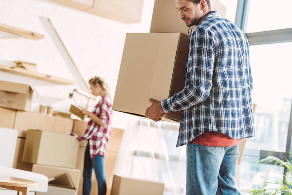 couple moving in new house