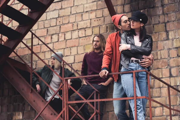 Group of young stylish people — Stock Photo, Image