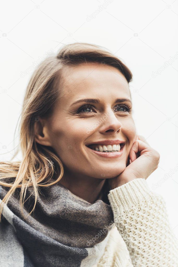 smiling stylish woman