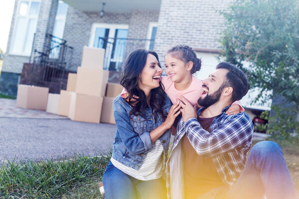 family having fun together