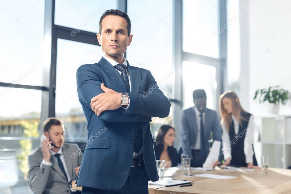 businessman with crossed arms