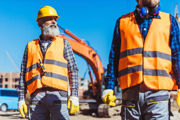 workers at construction site