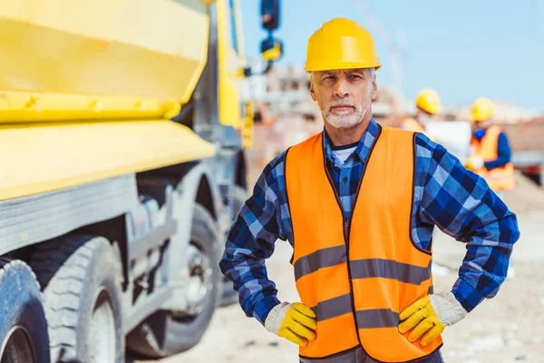 Trabajadores de la construcción — Foto de Stock