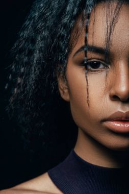 çekici afro kız