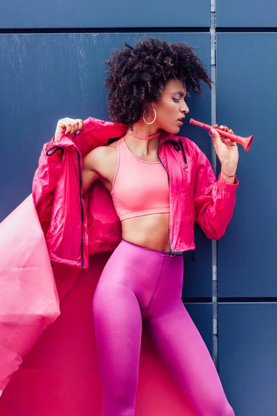 Afro 80s chica — Foto de Stock