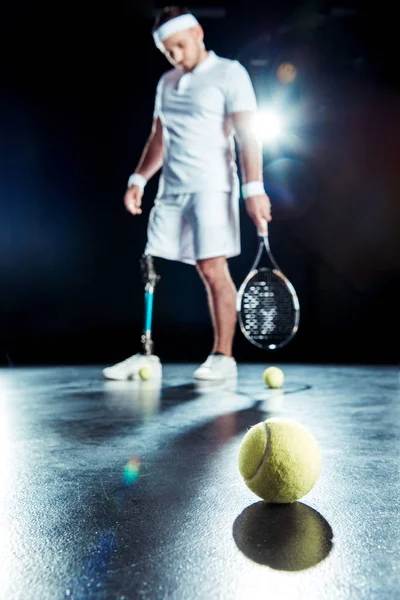 Paralympic tennis player — Stock Photo, Image