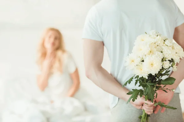 Presenting flowers — Stock Image Presenting flowers Royalty Free Stock Images