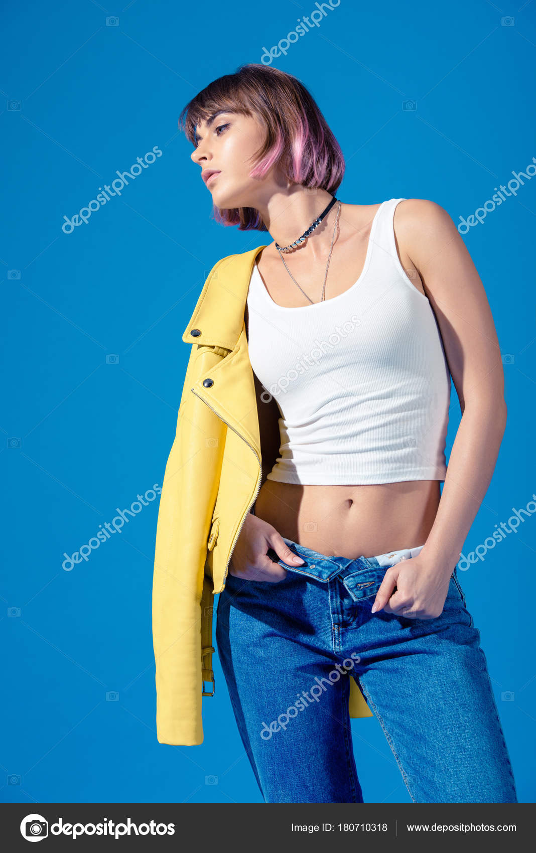 Teen Girl With Unzipped Shorts