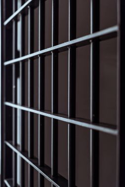 Metalik grungy karanlık prison barlar