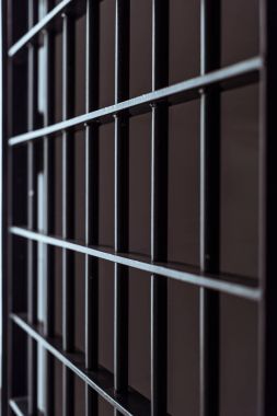 metallic grungy dark prison bars clipart