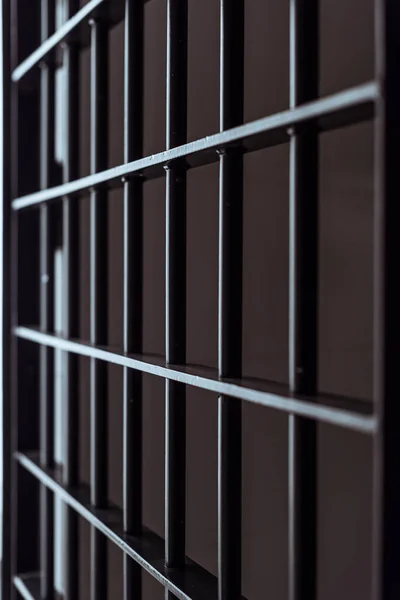 Metallic Grungy Dark Prison Bars — Stock Photo, Image