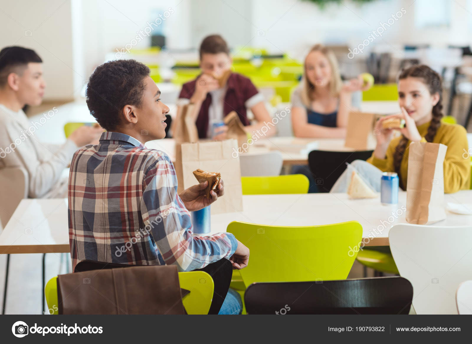 Chatting to students