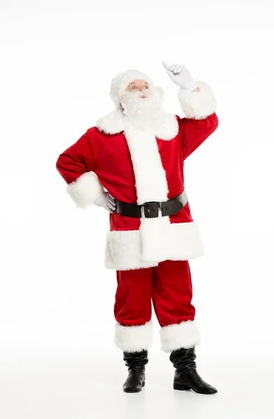 Santa Claus posing and gesturing — Stock Photo