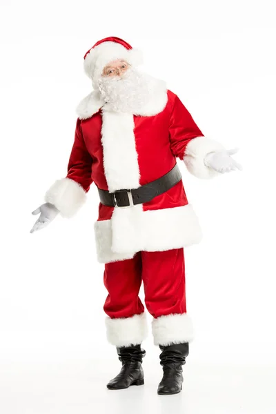 Santa Claus posing and gesturing — Stock Photo