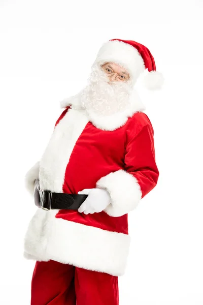 Santa Claus posing and gesturing — Stock Photo