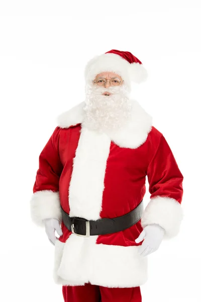 Santa Claus posing and gesturing — Stock Photo