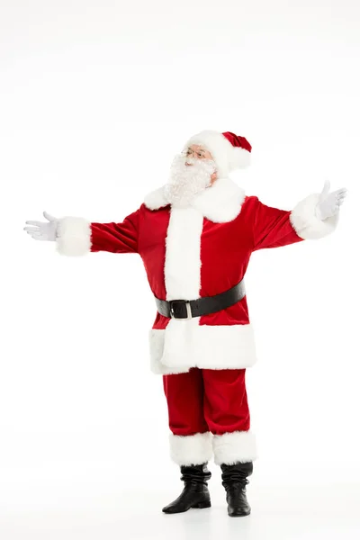 Santa Claus posing and gesturing — Stock Photo