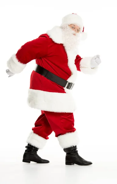 Santa Claus posing and gesturing — Stock Photo