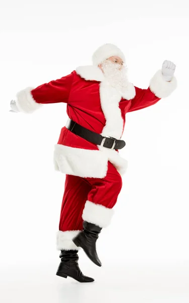 Happy Santa Claus during walk — Stock Photo