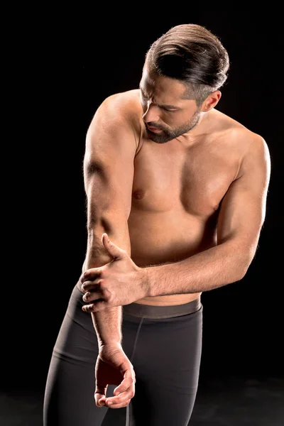 Sportivo muscoloso senza camicia — Foto stock