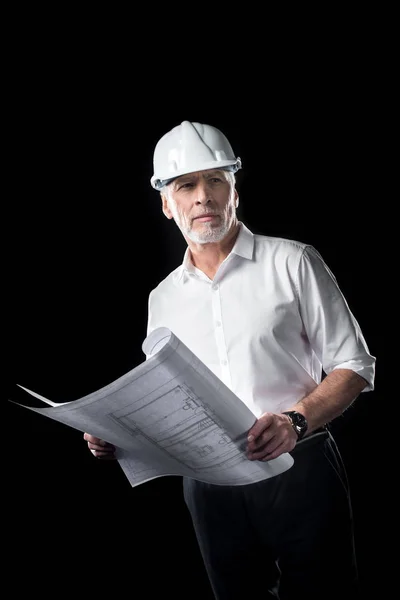 Mature male architect — Stock Photo