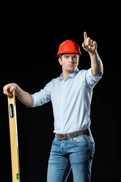 Engenheiro masculino em chapéu duro — Fotografia de Stock
