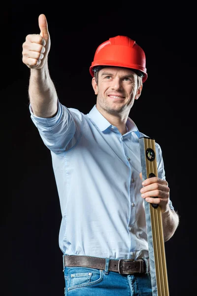 Male engineer in hard hat — Stock Photo