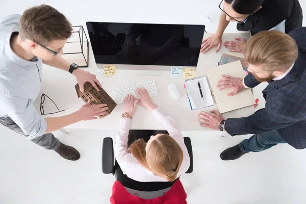 Young businesspeople working together — Stock Photo