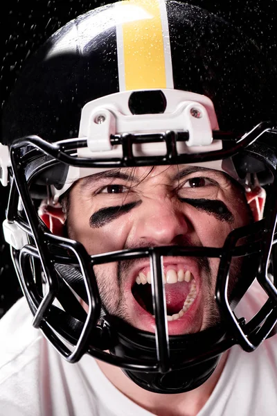 Man playing american football — Stock Photo